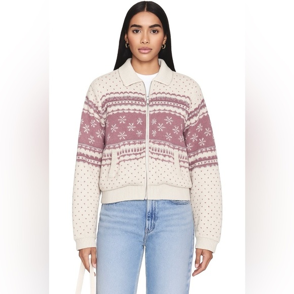R.O.C. Jackets & Blazers - R.O.C. Vintage Fair Isle Reversible Sweater Jacket M